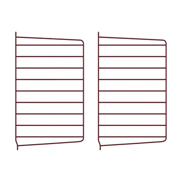 String veggavl - Mørkerød, 50x30 cm, 2-pakning - String