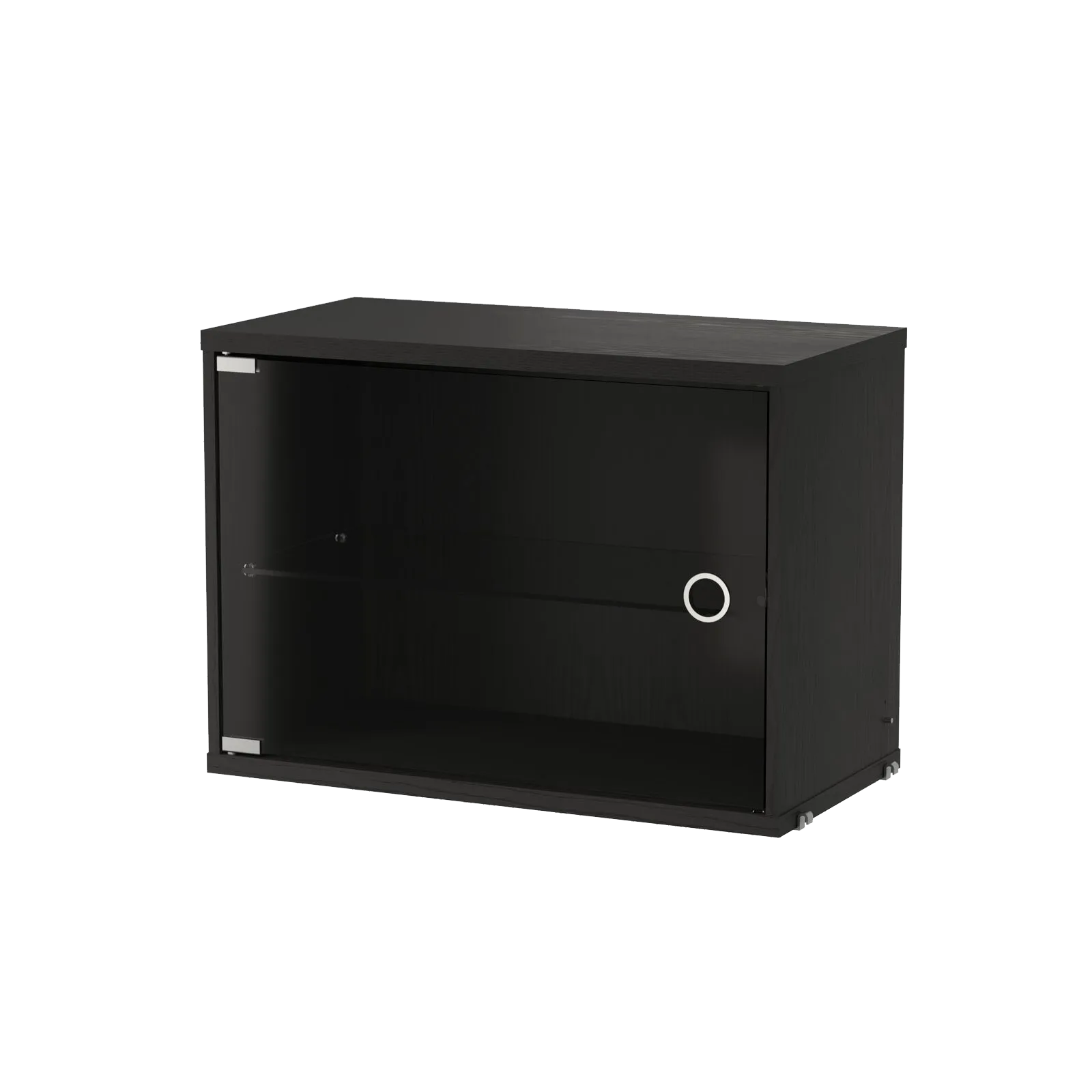 String vitrineskap 58 cm, Svartbeiset ask String