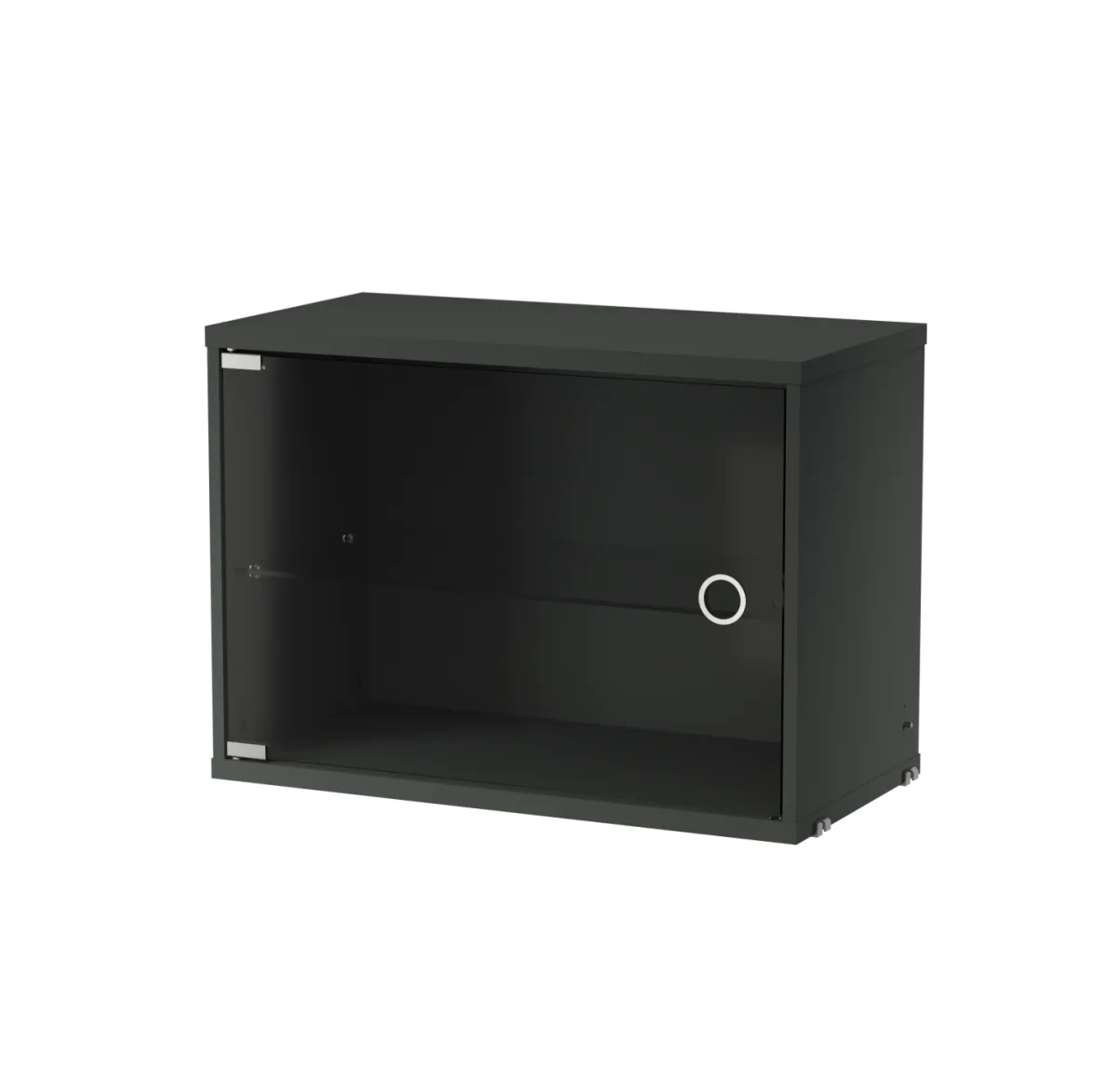 String vitrineskap, Mørkegrå, 58x30 cm String