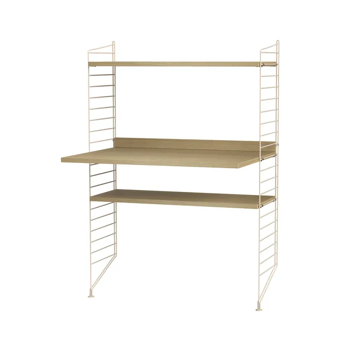 Stringhylle kontor eik & beige - Kombinasjon H - undefined - String