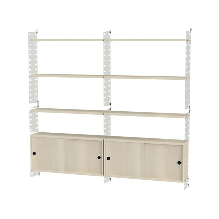 Stringhylle stue ask & plex - Kombinasjon C - undefined - String