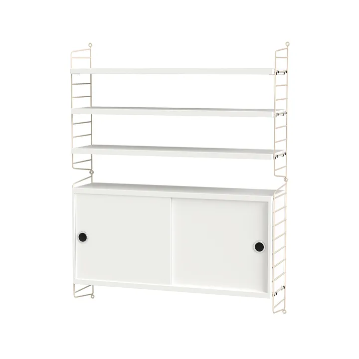 Stringhylle stue hvit & beige - Kombinasjon I - undefined - String