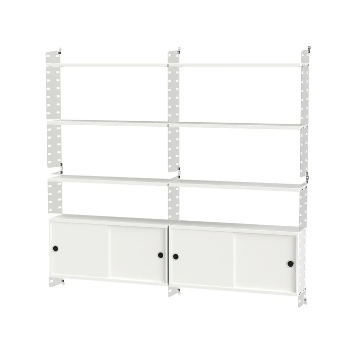 Stringhylle stue hvit & plex - Kombinasjon C - undefined - String