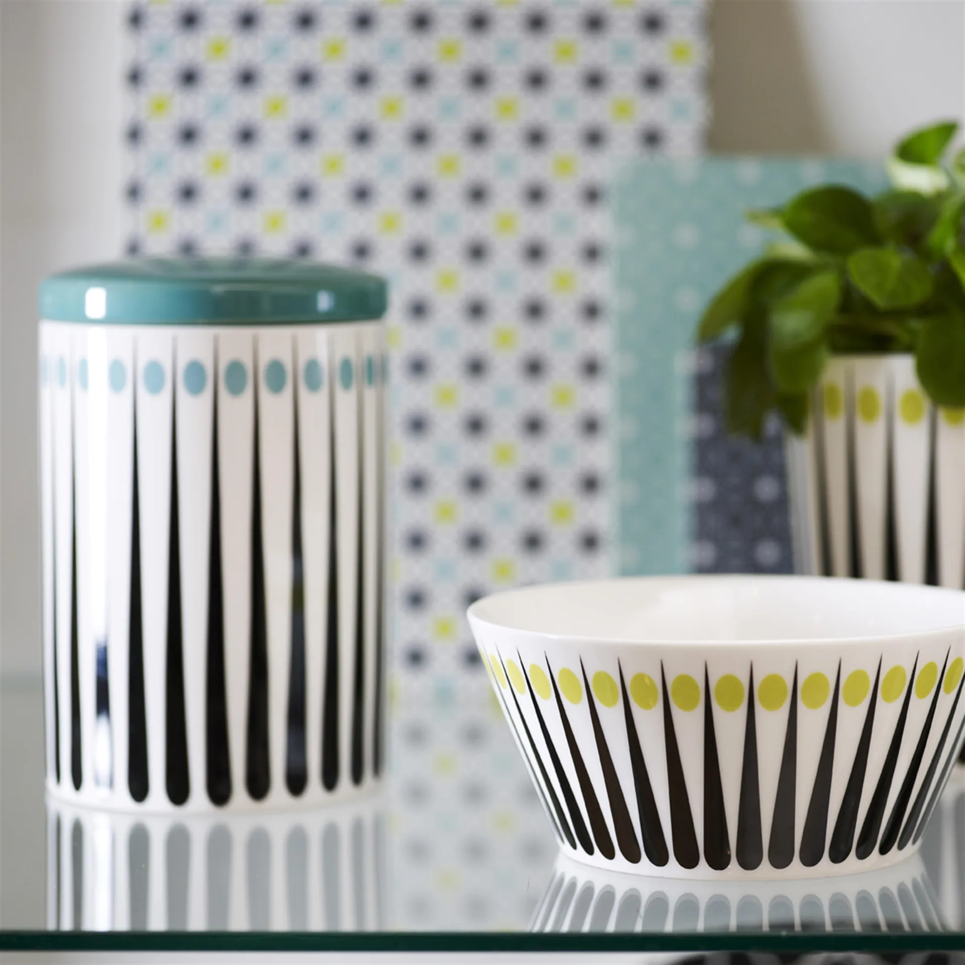 Amanda boks, hvit-aqua 15 cm Superliving