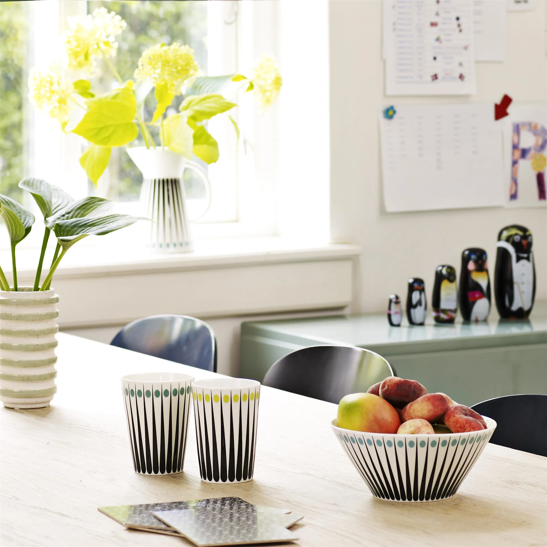 Amanda krus høyt, hvit-aqua Superliving