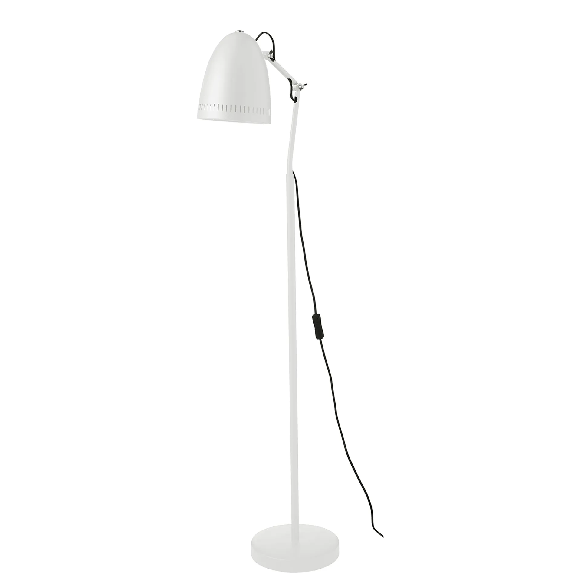 Dynamo gulvlampe, matt whisper white (hvit) Superliving
