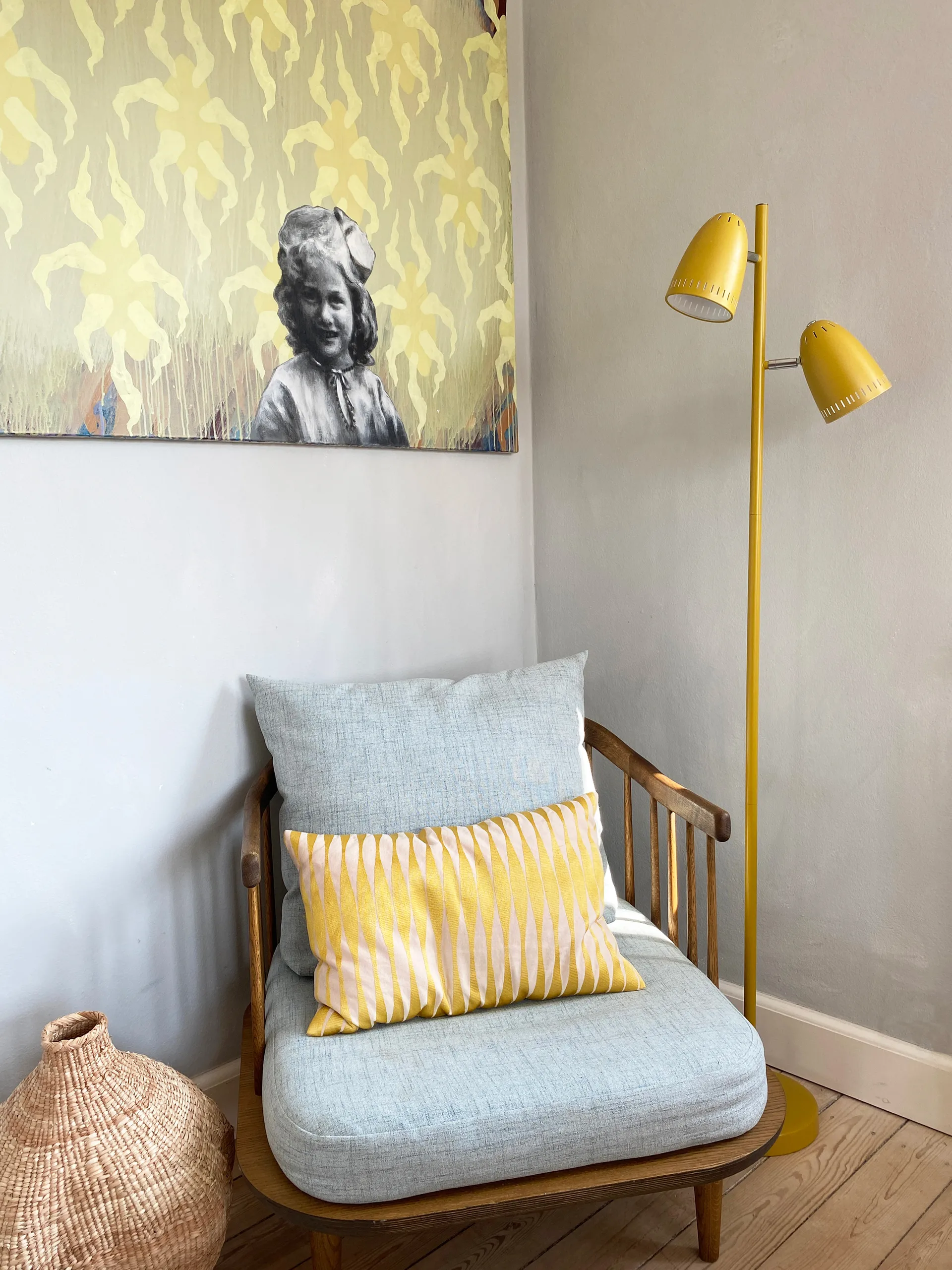 Dynamo Twin gulvlampe, Mustard Superliving