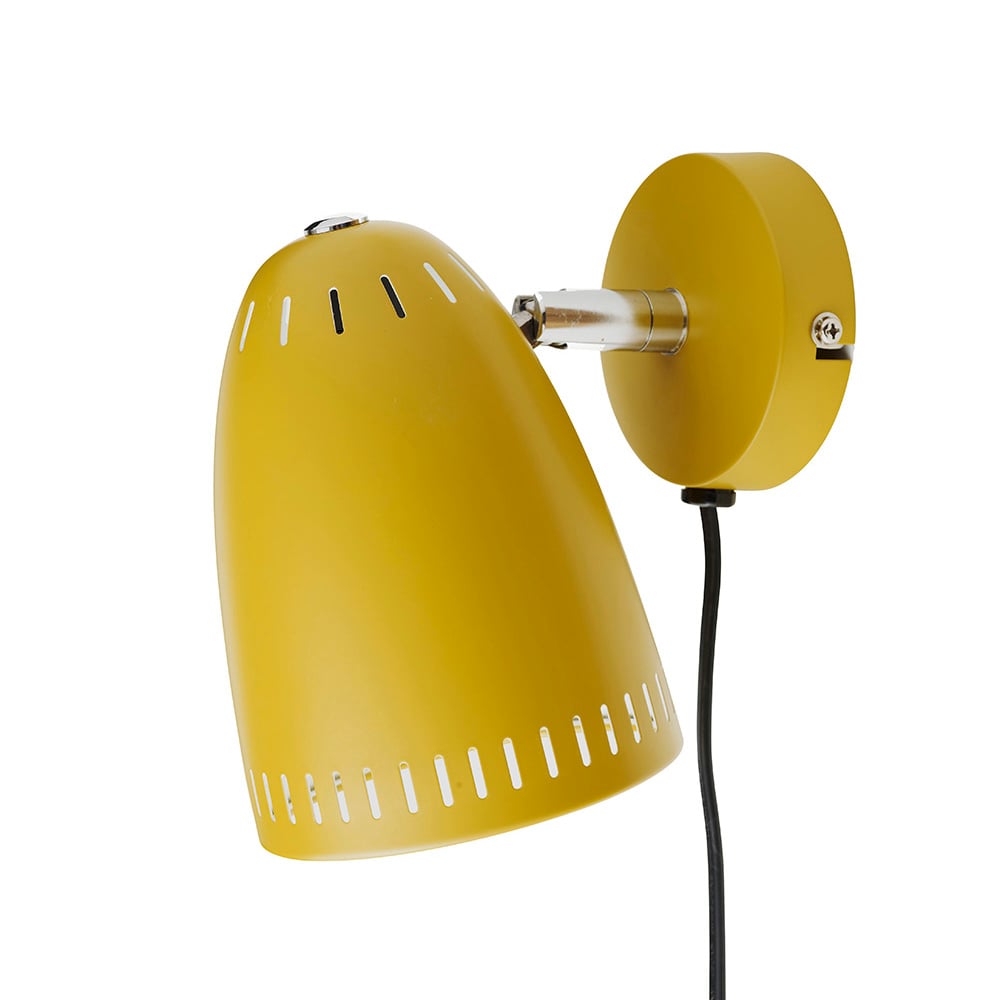 Bilde av Superliving Dynamo vegglampe kort arm Matt mustard