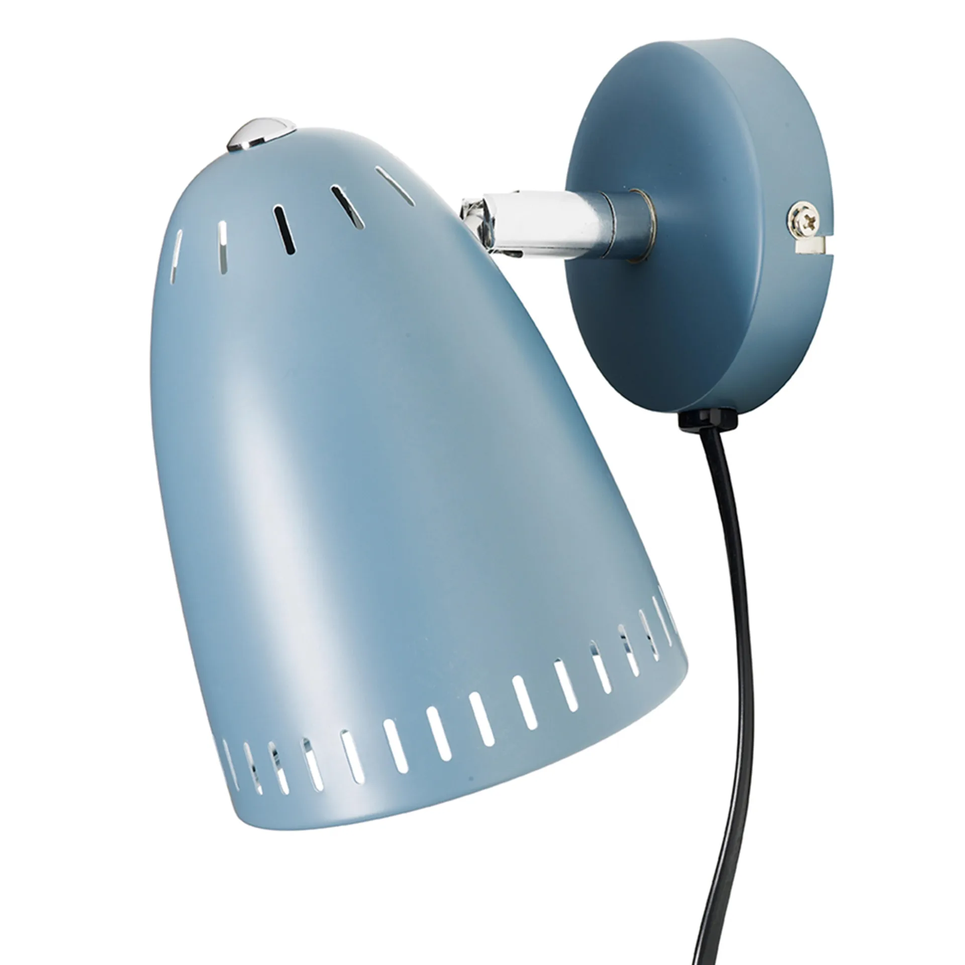 Dynamo vegglampe kort arm, matt smoke blue (blå) Superliving