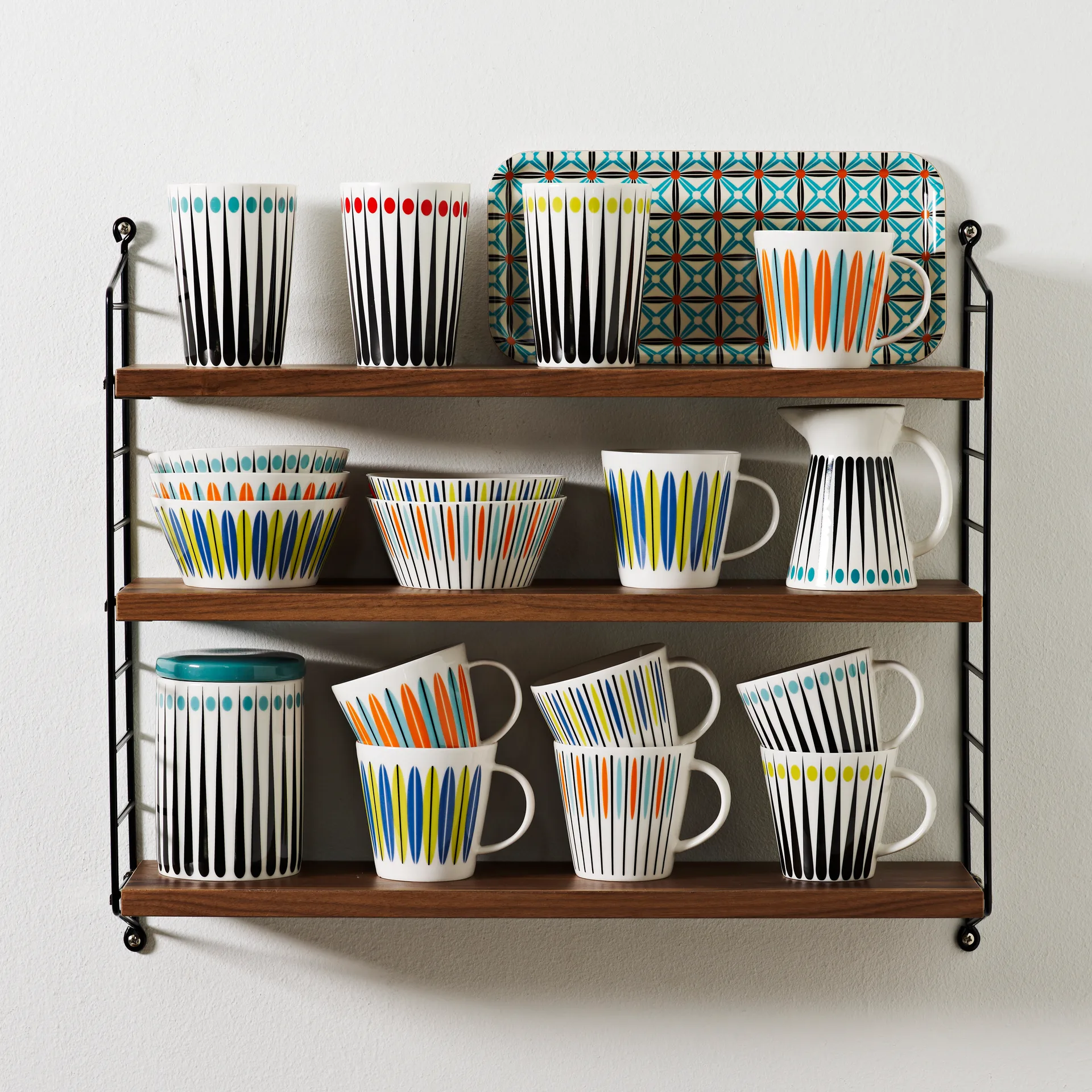 Laura skål, blå-lime Superliving