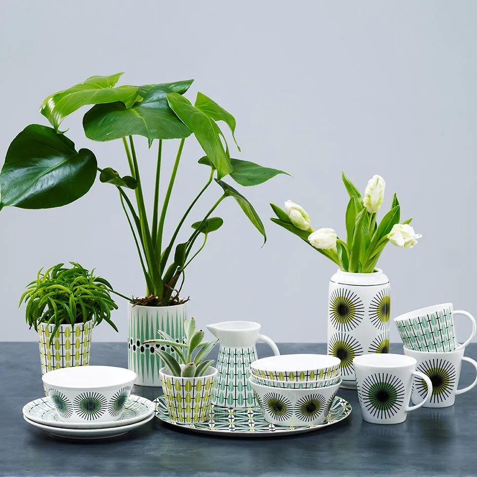 Lulu skål, hvit-lime Superliving