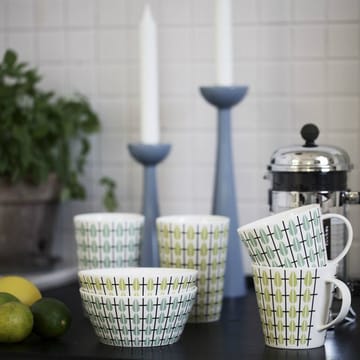 Olivia skål - hvit-lime - Superliving