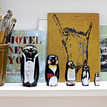 Penguin family Babushka-dukker - multi 5-stk. - Superliving