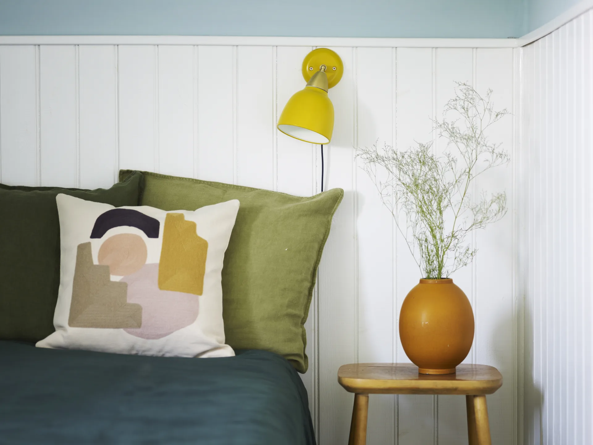 Urban vegglampe kort arm, Amber (gul) Superliving