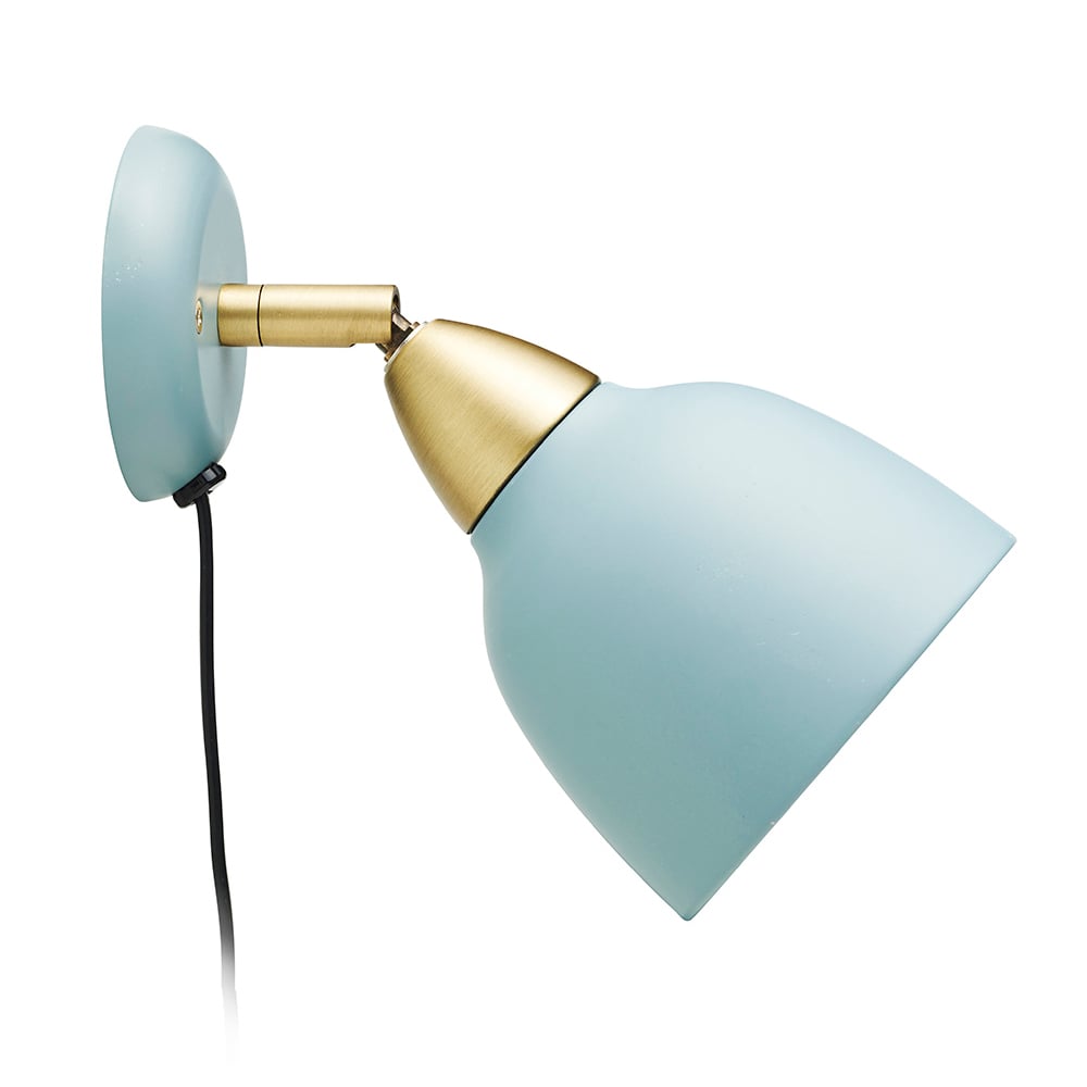 Bilde av Superliving Urban vegglampe kort arm Matt mineral blue (blå)