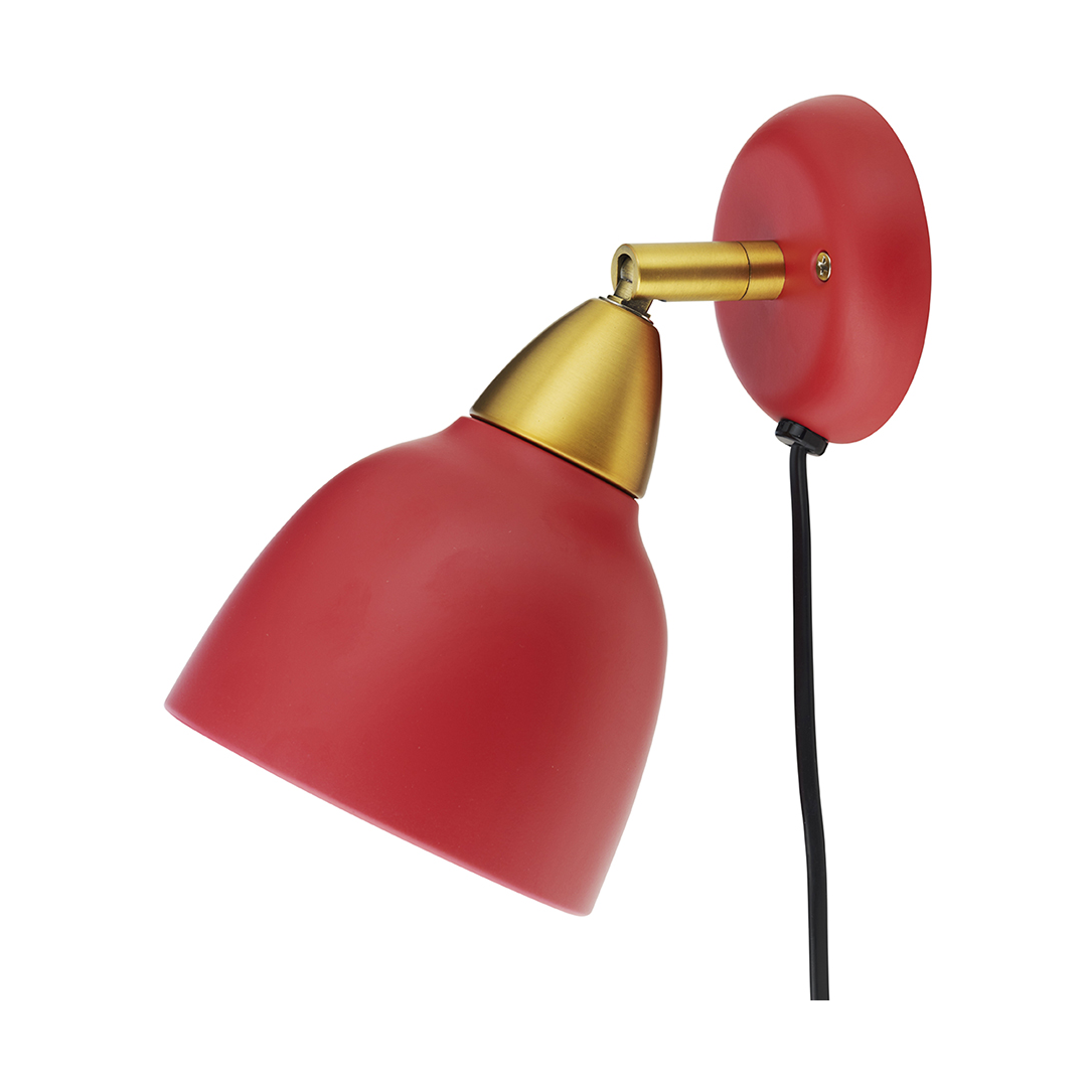 Superliving Urban vegglampe kort arm Raspberry red | Skandinavisk Design | Vegglamper | Rød