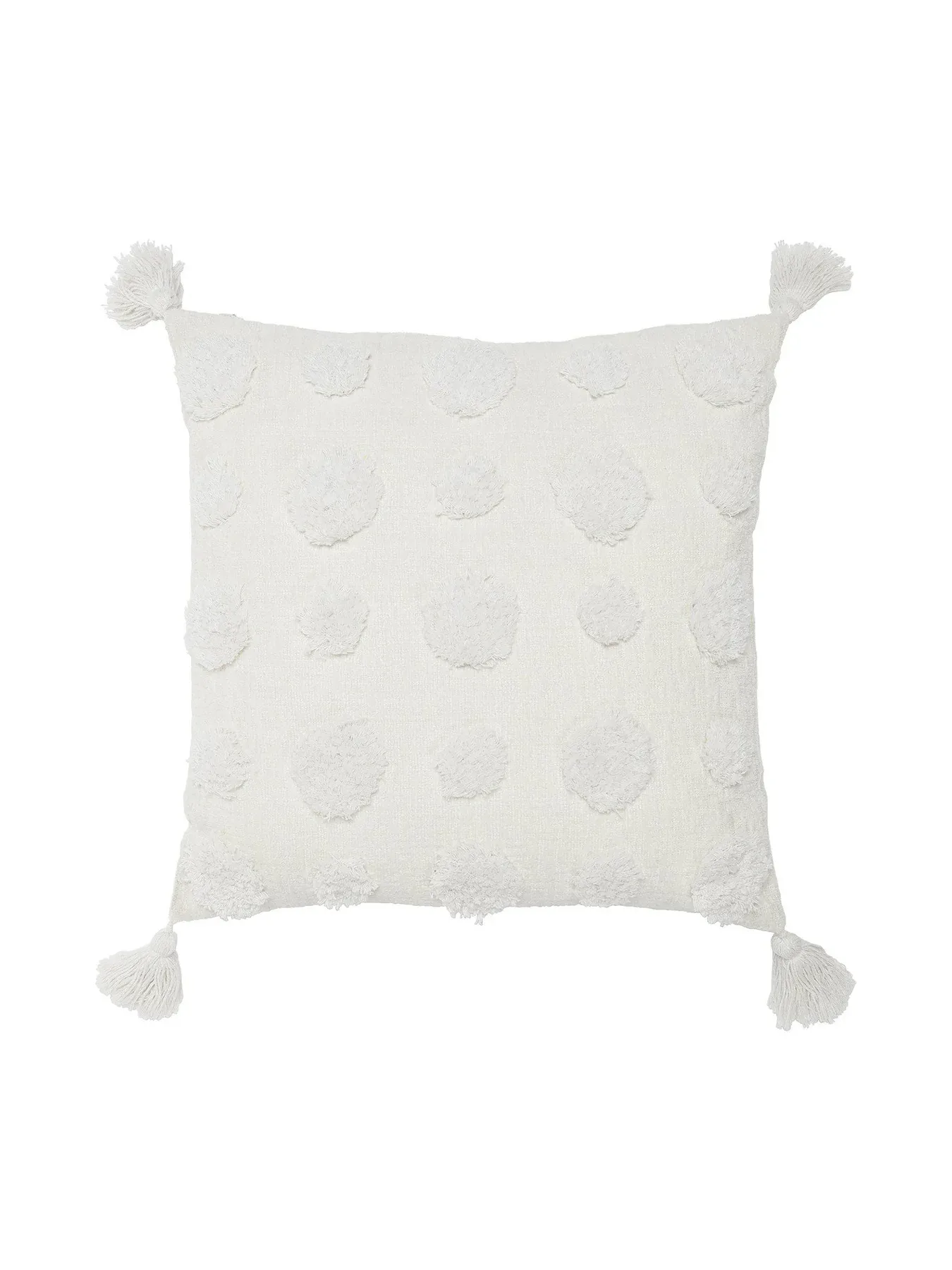 Pom putetrekk 45x45 cm, Offwhite Svanefors