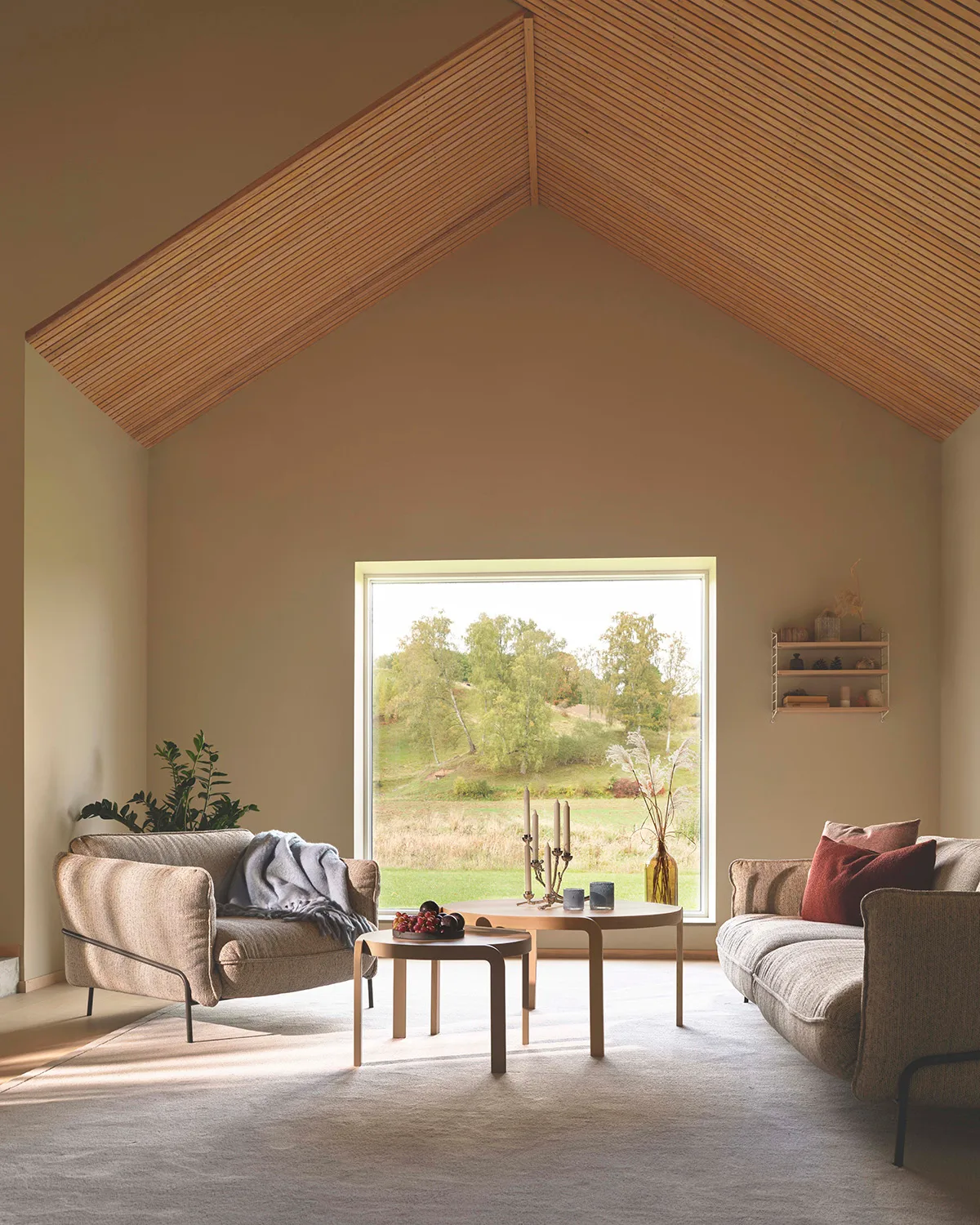 Continental lenestol, Sealife Light beige/white-orkangrå Swedese