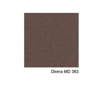 Continental sofa 3-seters - tekstil divina md 363 brun, forkrommet stålramme - Swedese