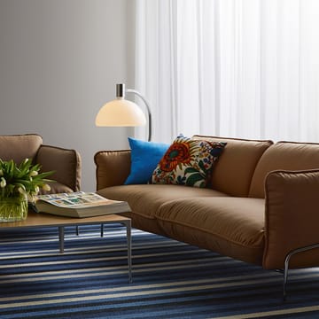 Continental sofa 3-seters - tekstil divina md 713 lysegrå, forkrommet stålramme - Swedese
