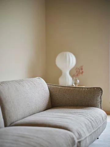 Continental sofa - Sealife Light beige/white-nutmeg - Swedese