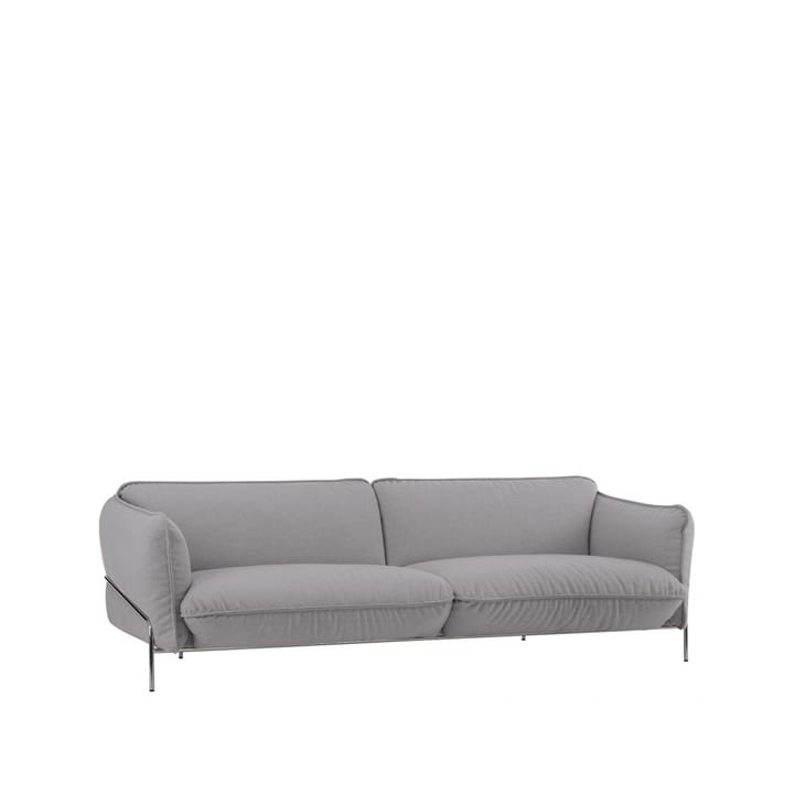 Continental sofa - tekstil divina md 713 lysegrå, forkrommet stålramme - Swedese