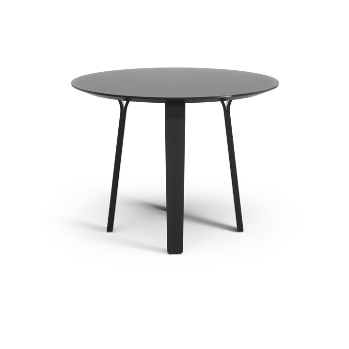 Divido spisebord - ask sort lasur, ø 95 cm - Swedese