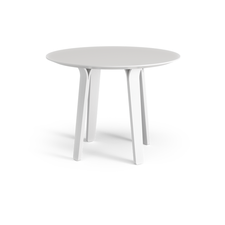 Divido spisebord - hvit, ø 95 cm, hvitlaserte askeben - Swedese