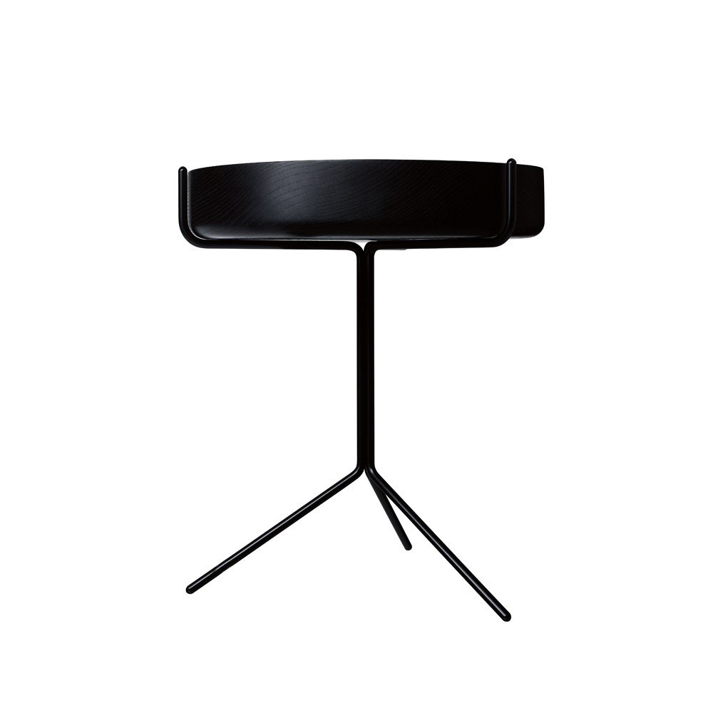 Bilde av Swedese Drum bord ask sort lasur h.46 cm sort stativ
