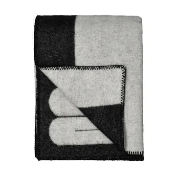 Duality pledd 130x180 cm - Svart-lysegrå - Swedese