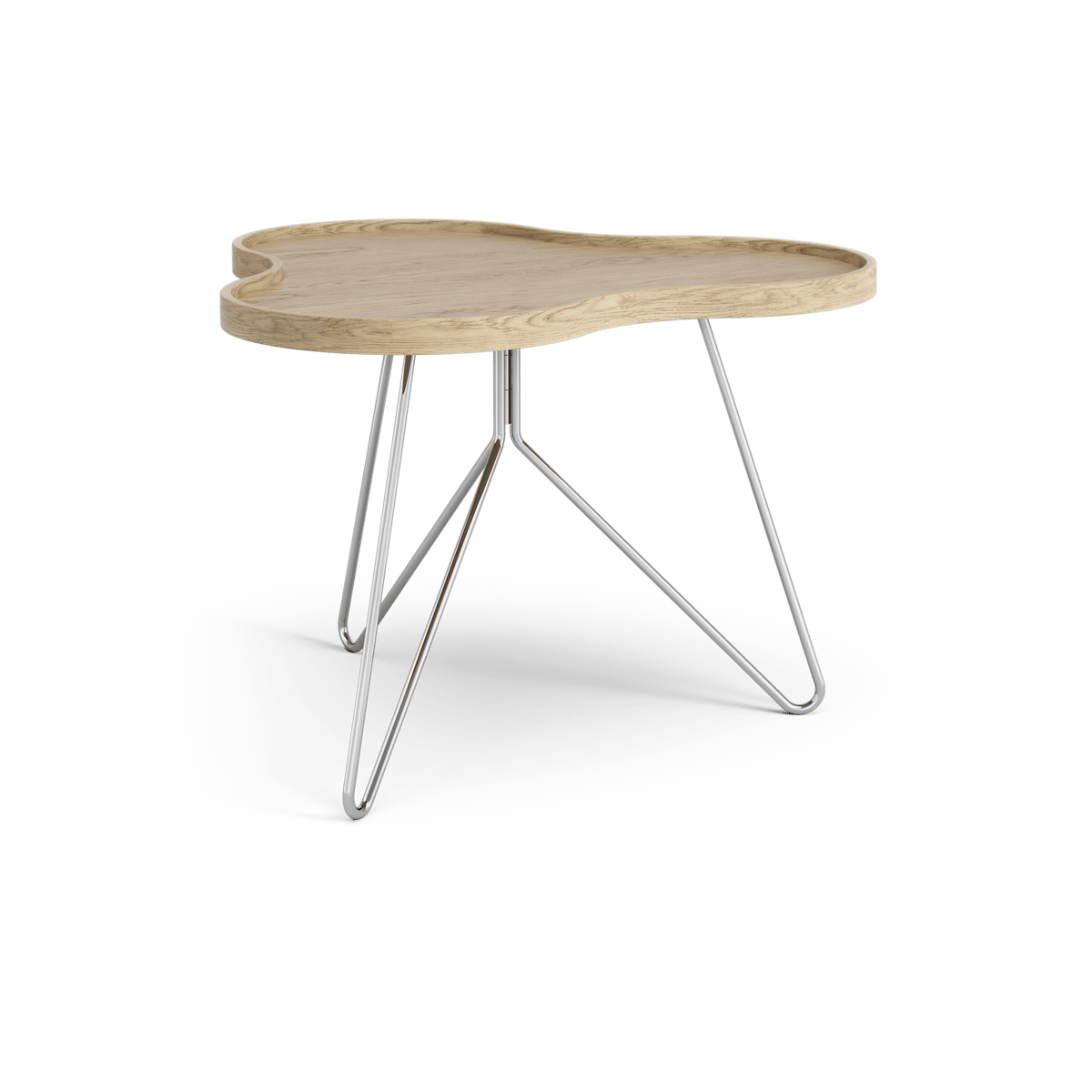 Bilde av Swedese Flower mono bord 62 x 66 cm eik natur 45 cm kromstativ