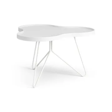 Flower mono bord 62x66 cm - H39 cm Ask hvitlasert - Swedese