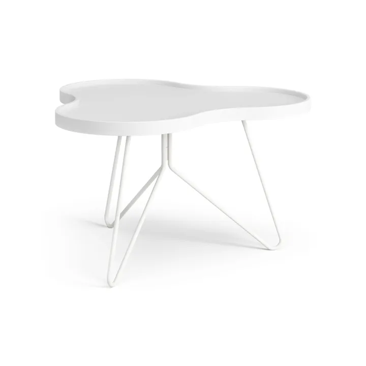 Flower mono bord 62x66 cm - H39 cm Ask hvitlasert - Swedese