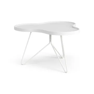 Flower mono bord 62x66 cm - H39 cm Ask hvitlasert - Swedese