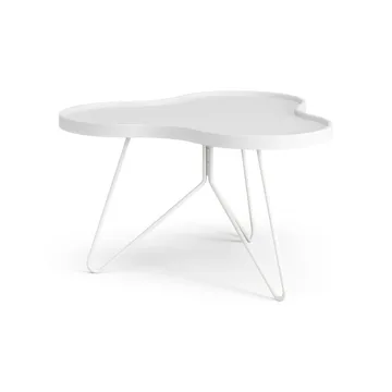 Flower mono bord 62x66 cm - H39 cm Ask hvitlasert - Swedese