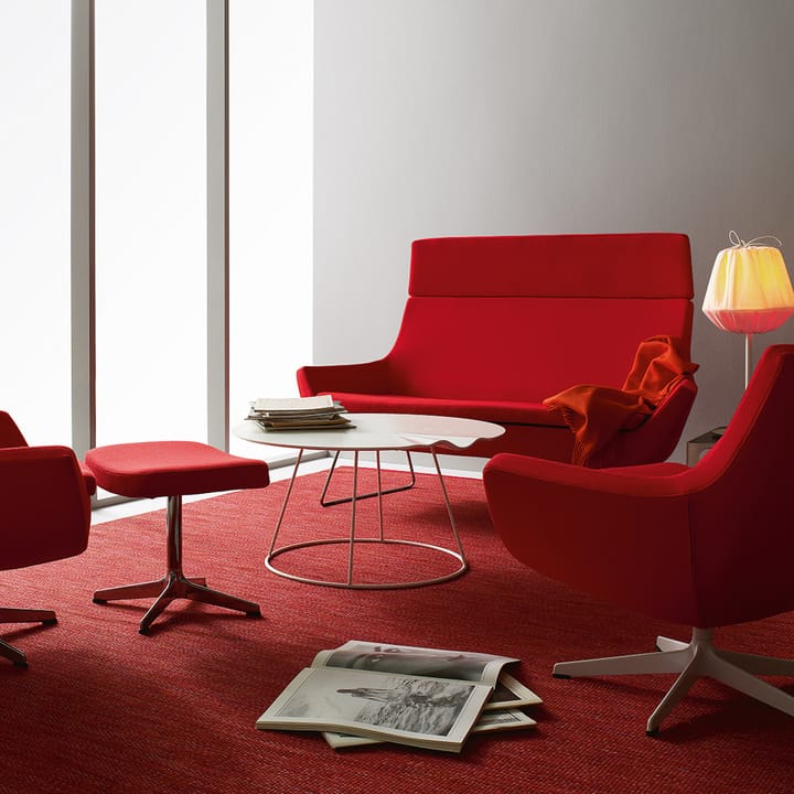Happy sofa høy - tekstil divina melange 771 sort, krommeier, høy - Swedese
