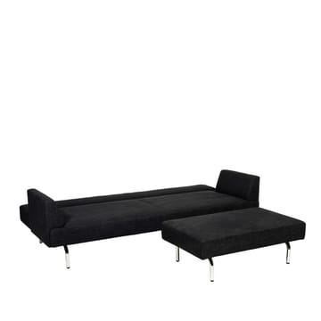 Just sovesofa - tekstil europost 60999 sort, kromben - Swedese
