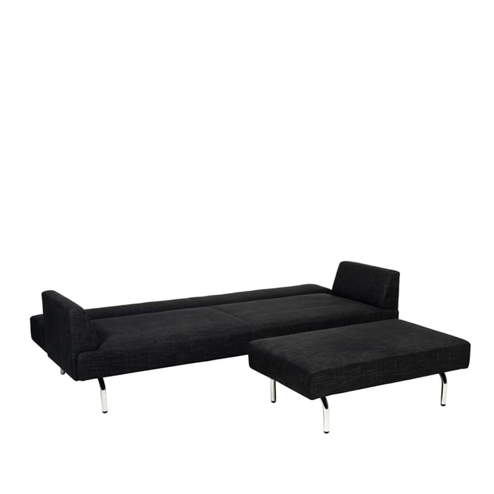 Just sovesofa - tekstil europost 60999 sort, kromben - Swedese