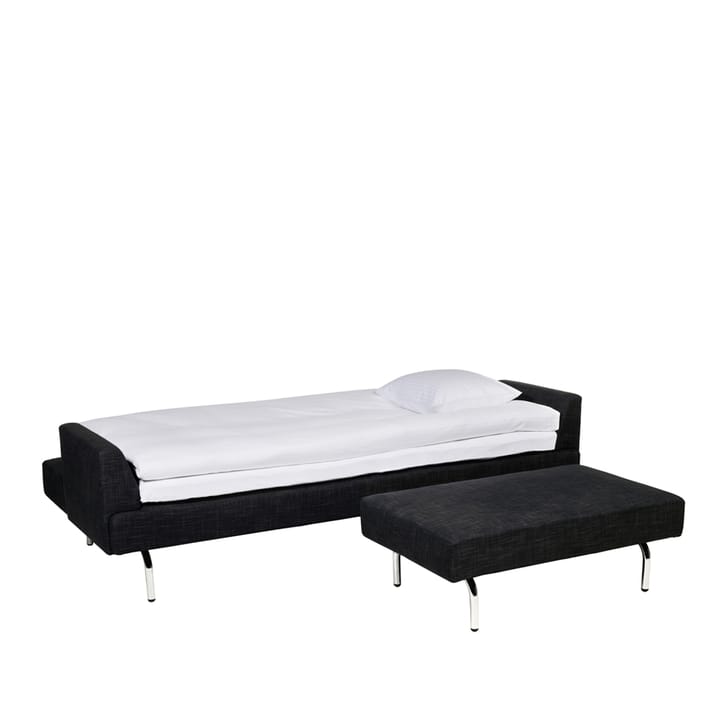 Just sovesofa - tekstil europost 60999 sort, kromben - Swedese