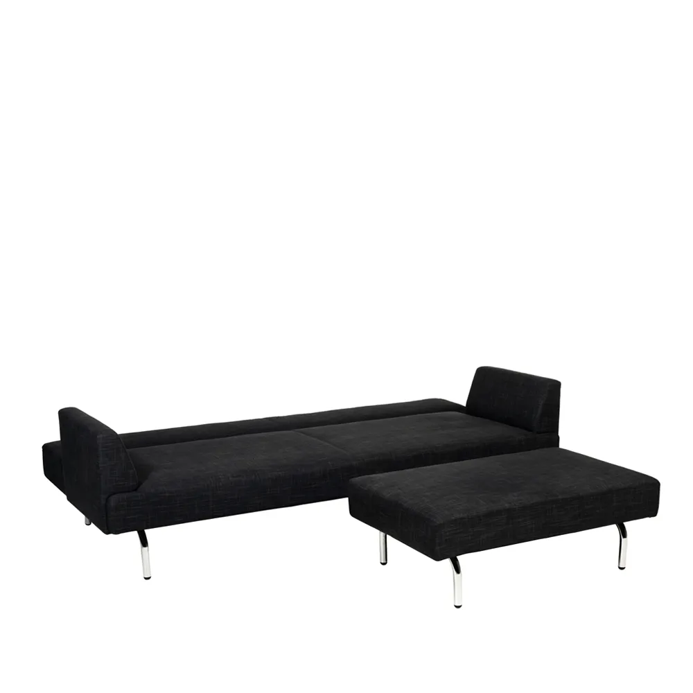Just sovesofa, tekstil lido 2 marin, kromben Swedese