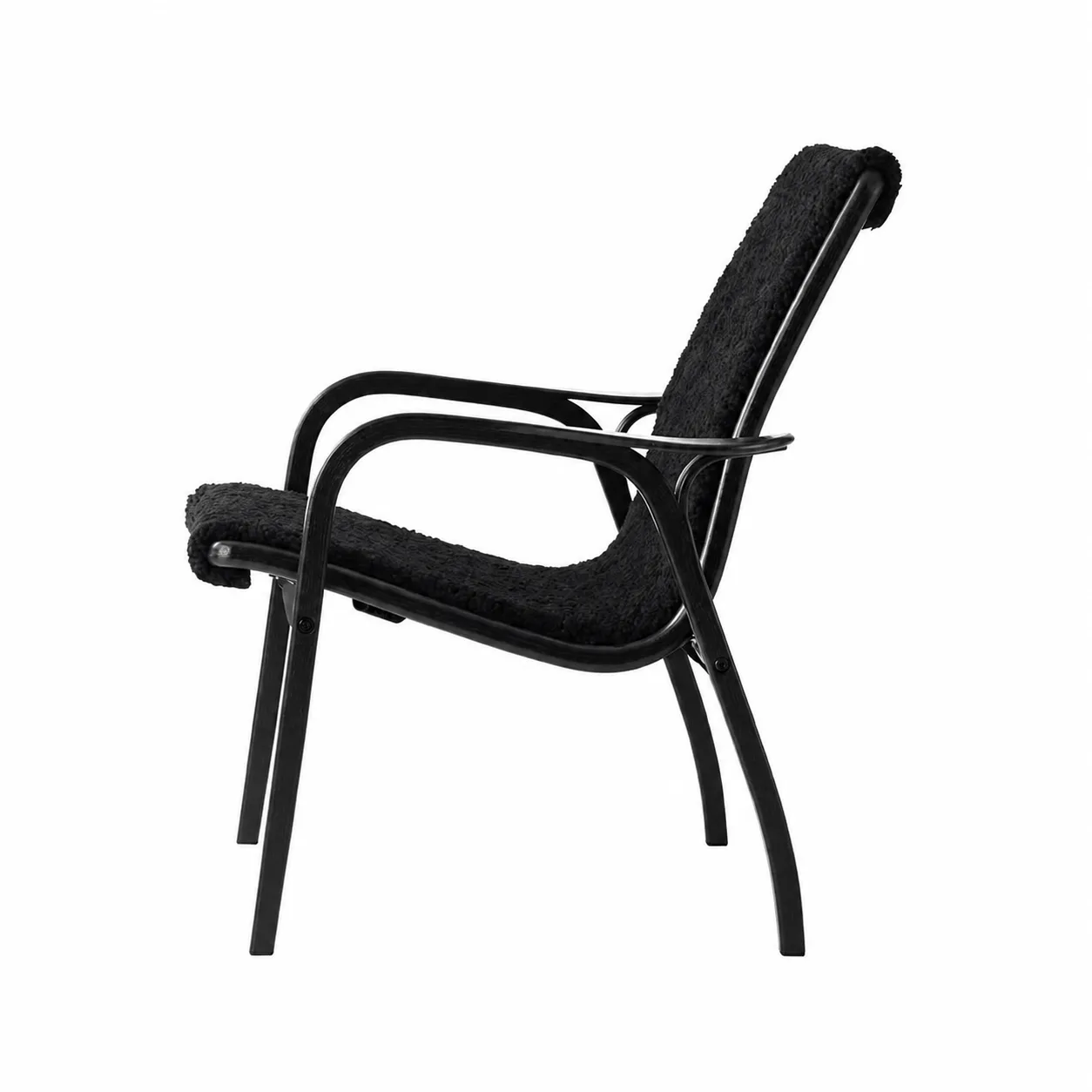 Laminett lenestol Black Edition, Svartlasert bøk Swedese