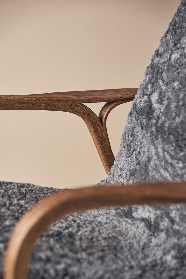 Laminett lenestol eik/saueskinn Special Edition, Rubio Monocoat Chocolate-Charcoal Swedese