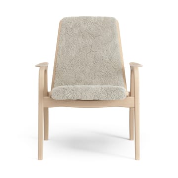 Laminett lenestol lakkert bøk/saueskinn - Moonlight (beige) - Swedese