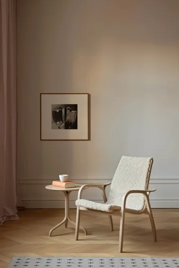 Laminett lenestol lakkert bøk/saueskinn - Scandinavian Grey (grå) - Swedese