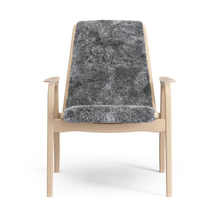 Laminett lenestol lakkert bøk/saueskinn, Scandinavian Grey (grå) Swedese