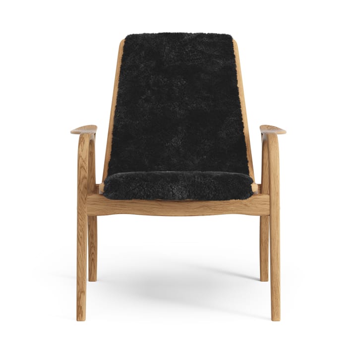 Laminett lenestol oljet eik/saueskinn, Black (sort) Swedese