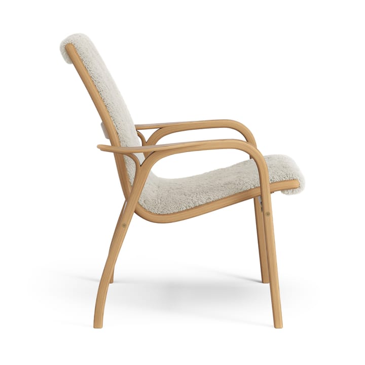Laminett lenestol oljet eik/saueskinn, Moonlight (beige) Swedese