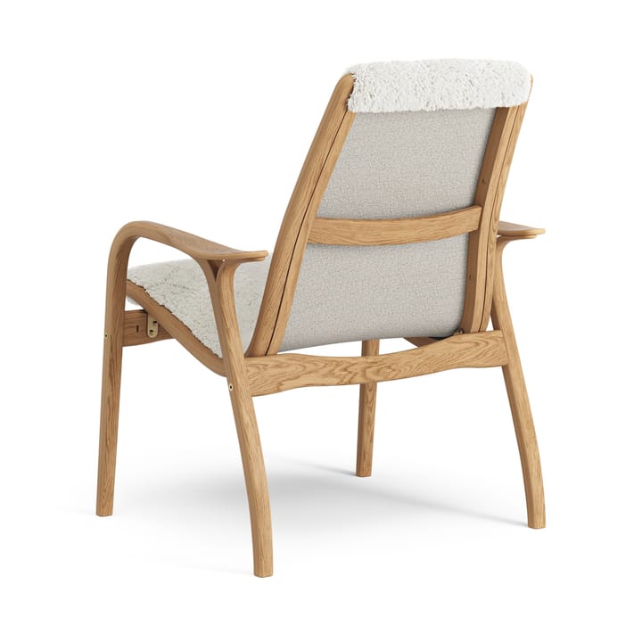 Laminett lenestol oljet eik/saueskinn, Off-white (hvit) Swedese