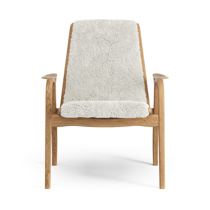 Laminett lenestol oljet eik/saueskinn, Off-white (hvit) Swedese
