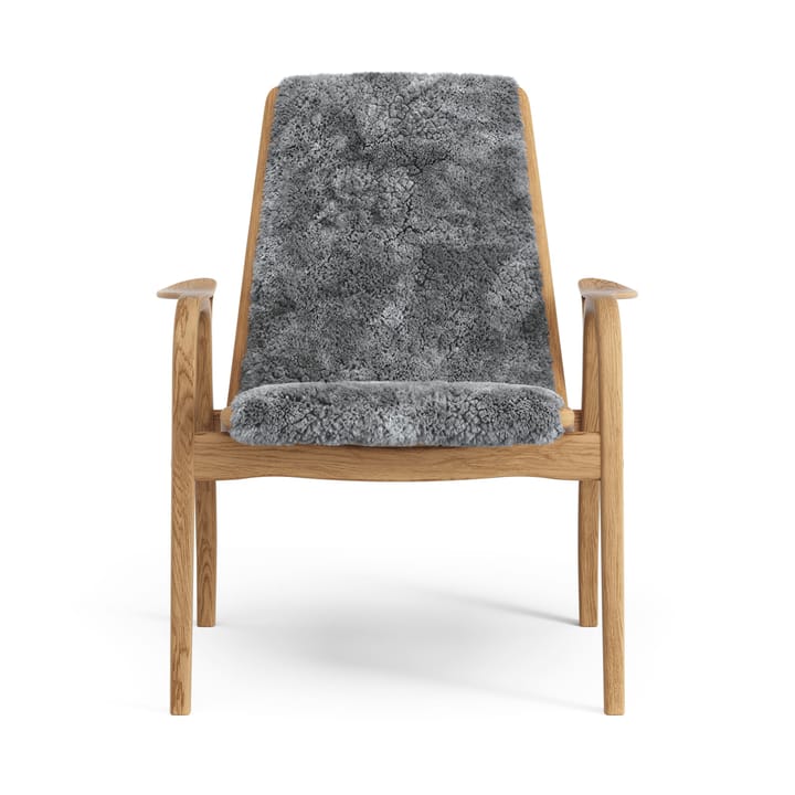 Laminett lenestol oljet eik/saueskinn, Scandinavian Grey (grå) Swedese